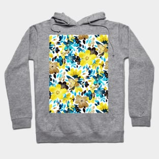 Happy Yellow Flower Collage Hoodie